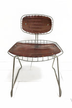 Load image into Gallery viewer, Michel Cadestin Beaubourg Chair in Galvanized Steel and Brown Leather
