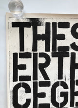 Load image into Gallery viewer, Original Offset lithograph By Felix Gonzalez-Torres &amp; Christoper Wool, The Show is Over, 1993.
